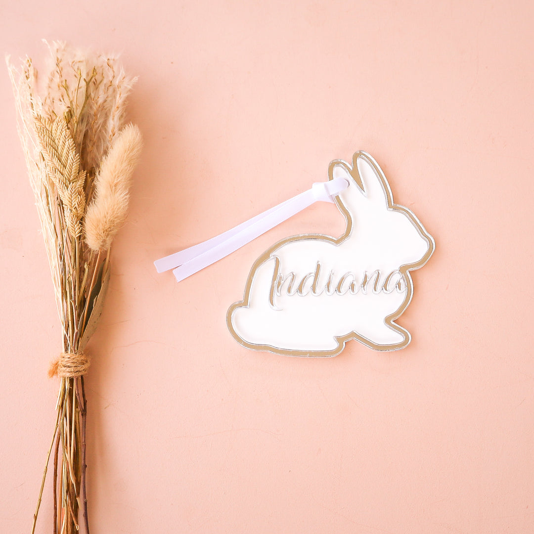 Easter Tag - Bunny + Name Cut Out