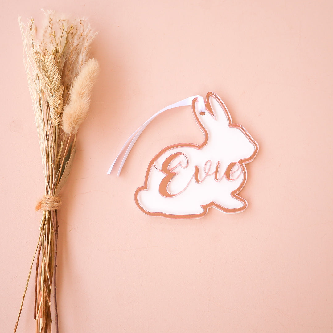 Easter Tag - Bunny + Name Cut Out