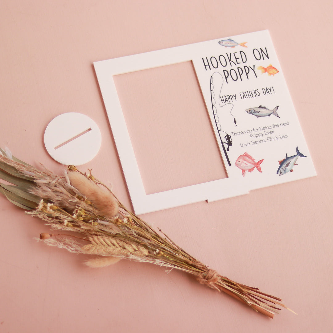 Personalised Acrylic Photo Frame - Hooked On