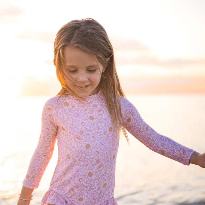 Long Sleeve Swimsuit - Goldie