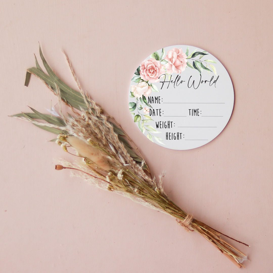 Hello World - Peach Floral