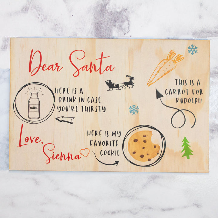 Santa Plate - Custom Name