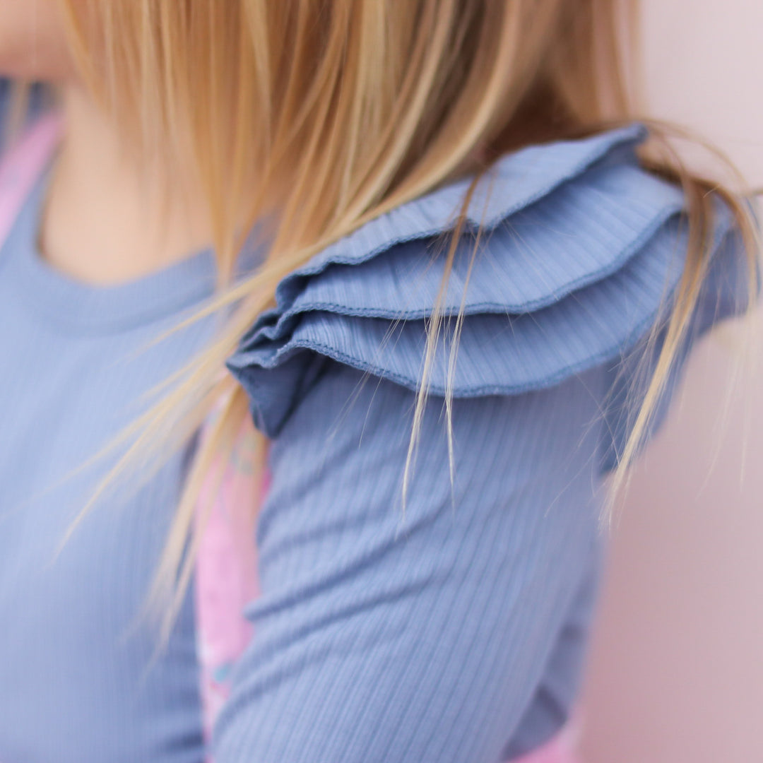 Cozy Long Sleeve Flutter - Marine