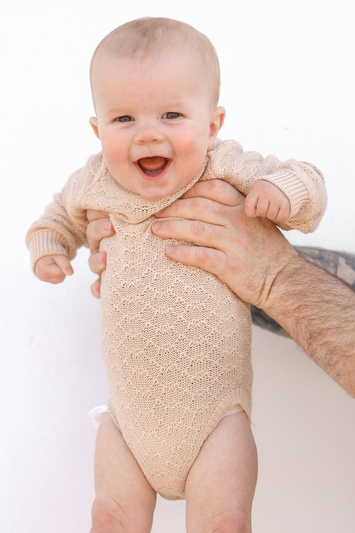 Montee Knitted Romper - Oatmeal