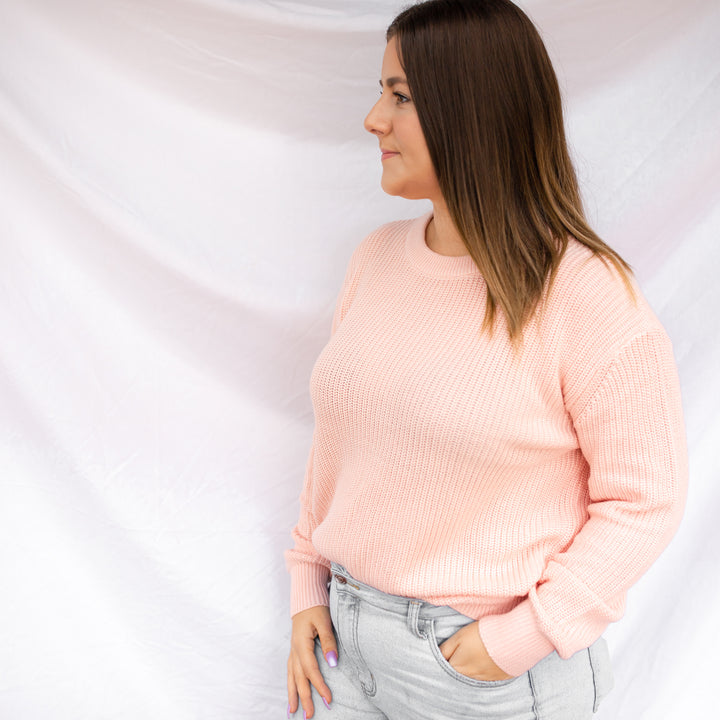 Mummy Chunky Knit - Peachy