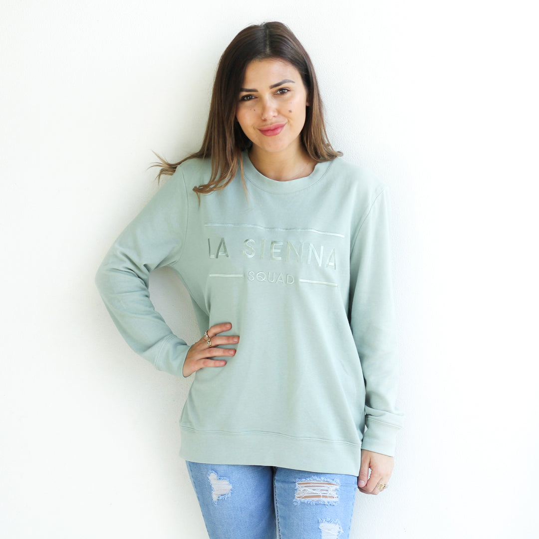 Mummy Squad Sweater - Seafoam