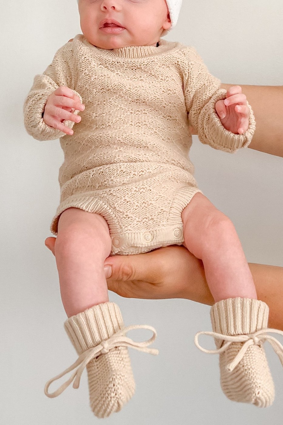 Montee Knitted Romper - Oatmeal