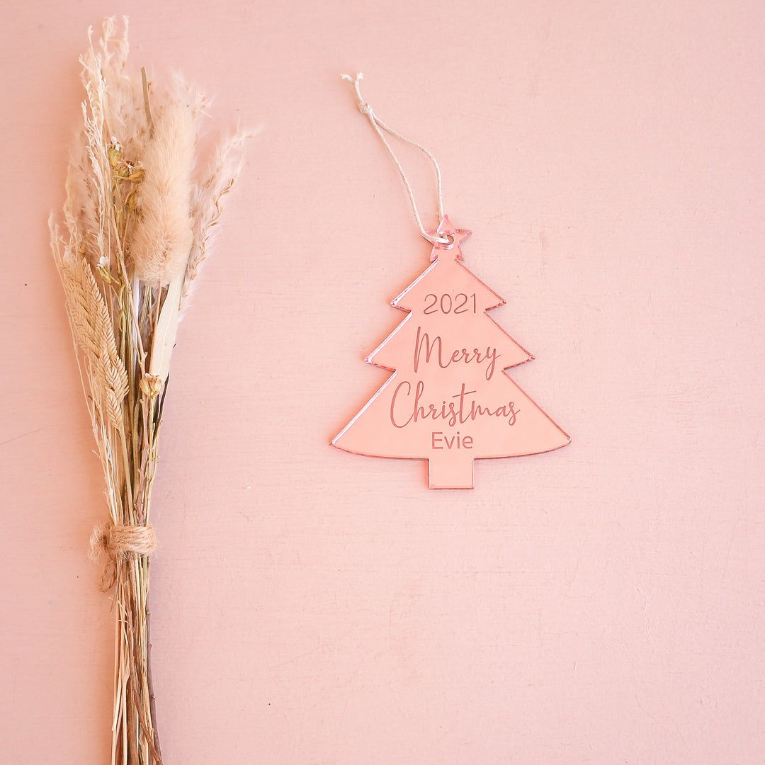 Ornament - Christmas Tree - Custom Name