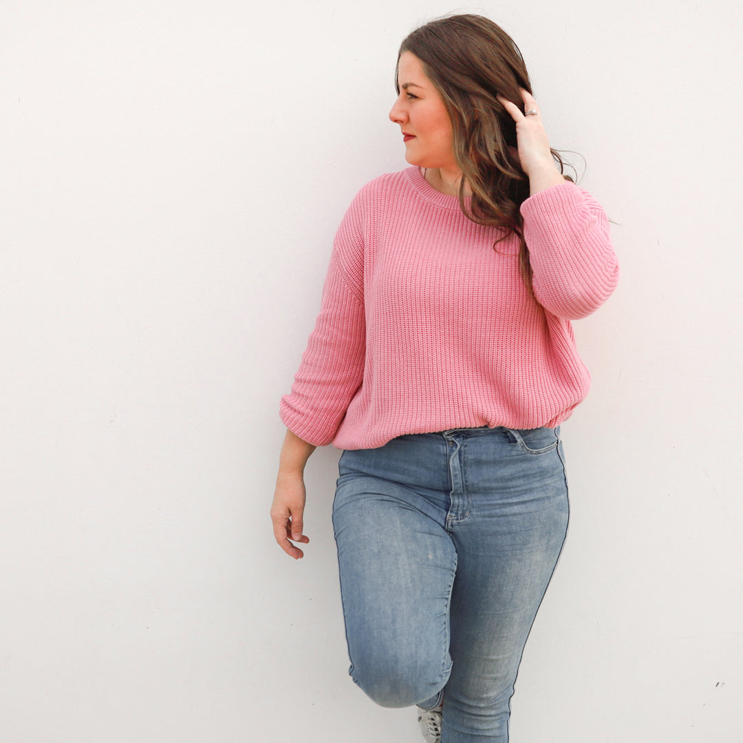 Mummy Chunky Knit - Parisian Pink