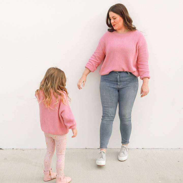 Mummy Chunky Knit - Parisian Pink