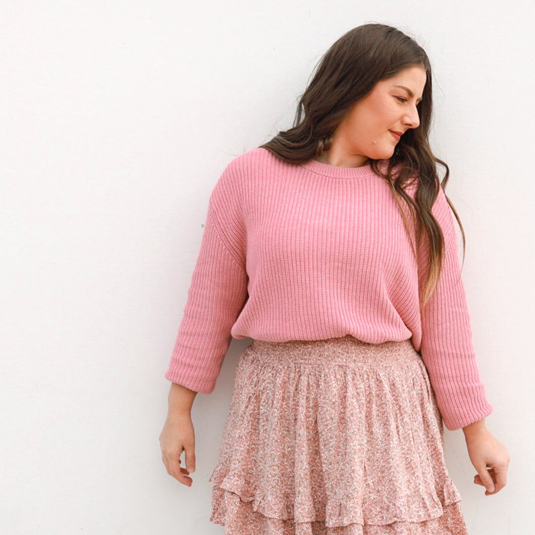 Mummy Chunky Knit - Parisian Pink