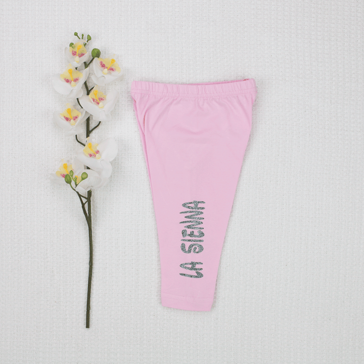 Personalised Pink Leggings - Vinyl - Custom Name