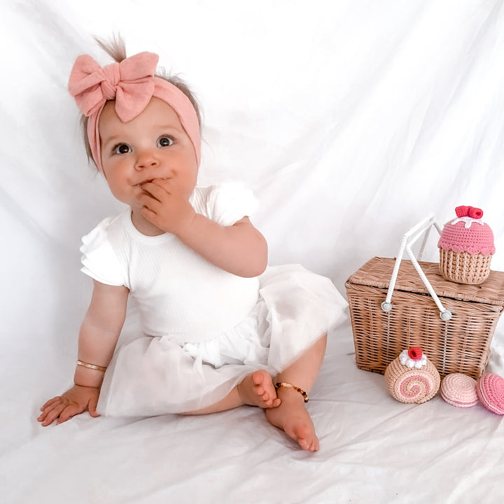 Cozy Summer Tutu Dress - Coconut Milk