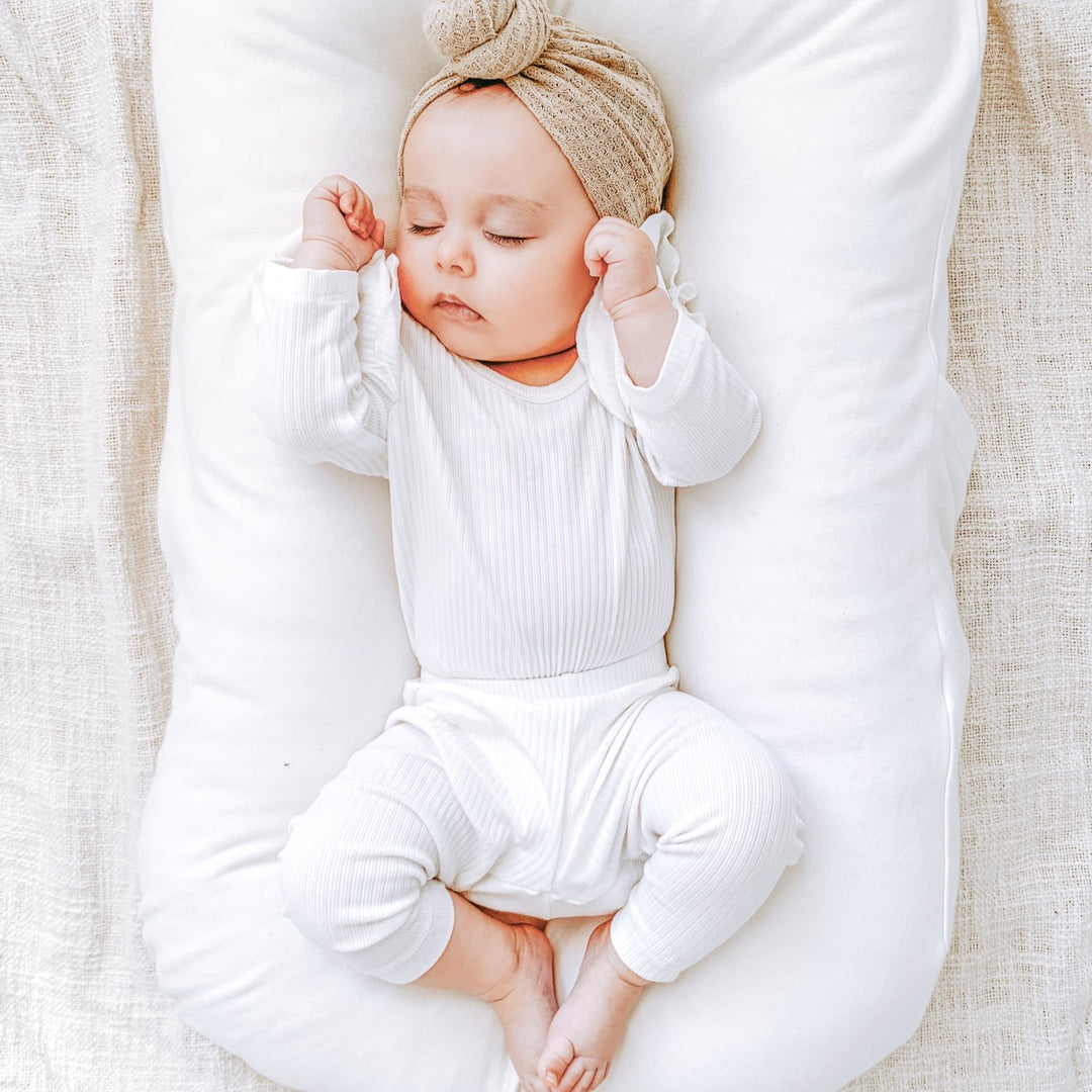 baby white leggings