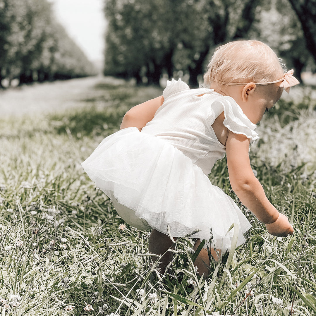 Cozy Summer Tutu Dress - Coconut Milk