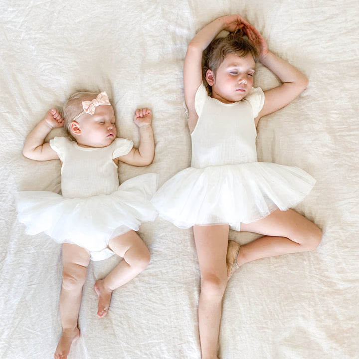 Cozy Summer Tutu Dress - Coconut Milk