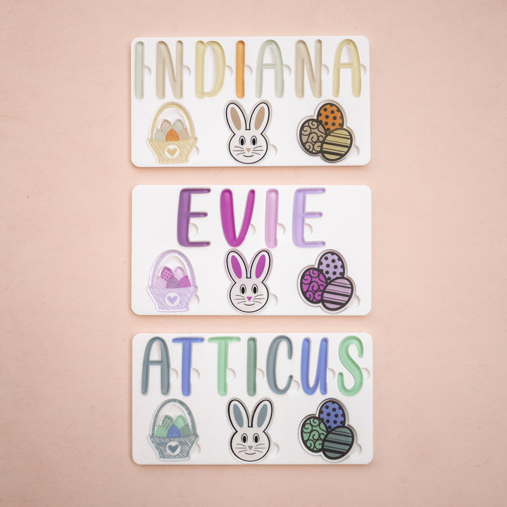 Acrylic Puzzle - Personalised Name - Easter Theme