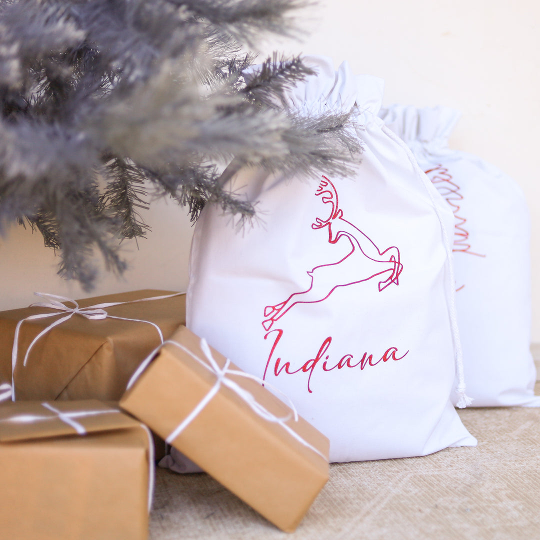 Santa Sack - Reindeer Name - Vinyl