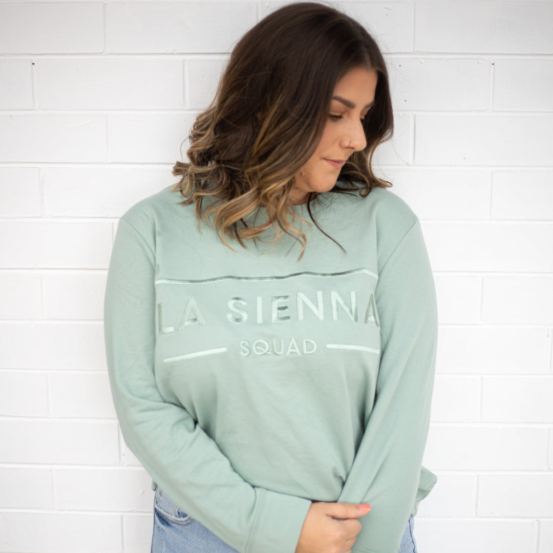 Mummy Squad Sweater - Seafoam