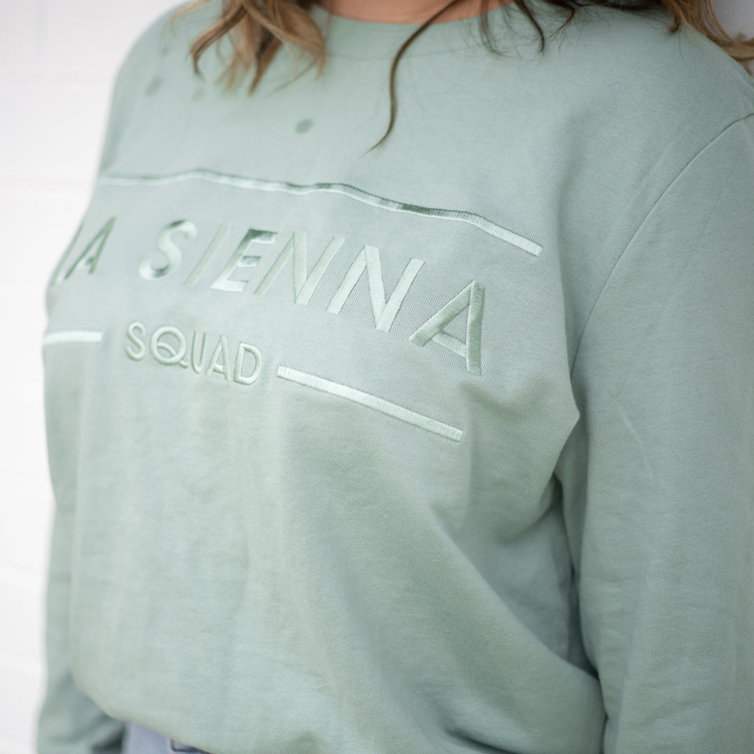 Mummy Squad Sweater - Seafoam