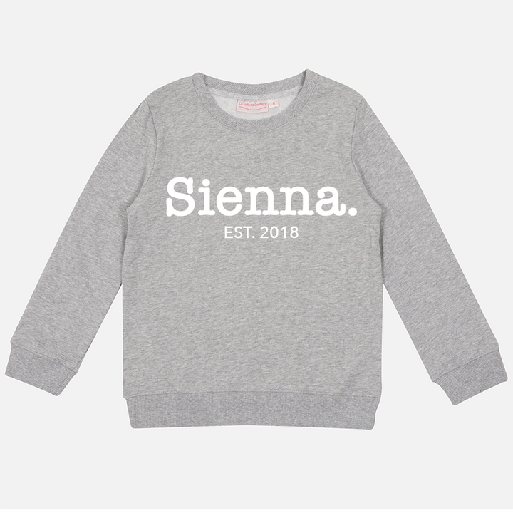 Personalised Mummy Crew Neck - Grey