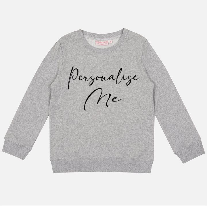 Personalised Mummy Crew Neck - Grey