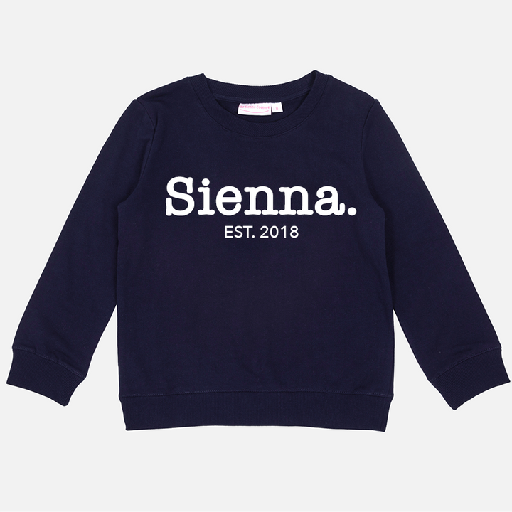 Personalised Mummy Crew Neck - Navy