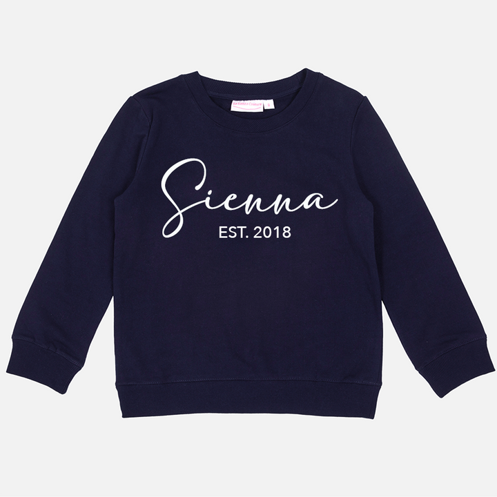 Personalised Mummy Crew Neck - Navy