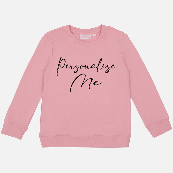 Personalised Mummy Crew Neck - Parisian Pink