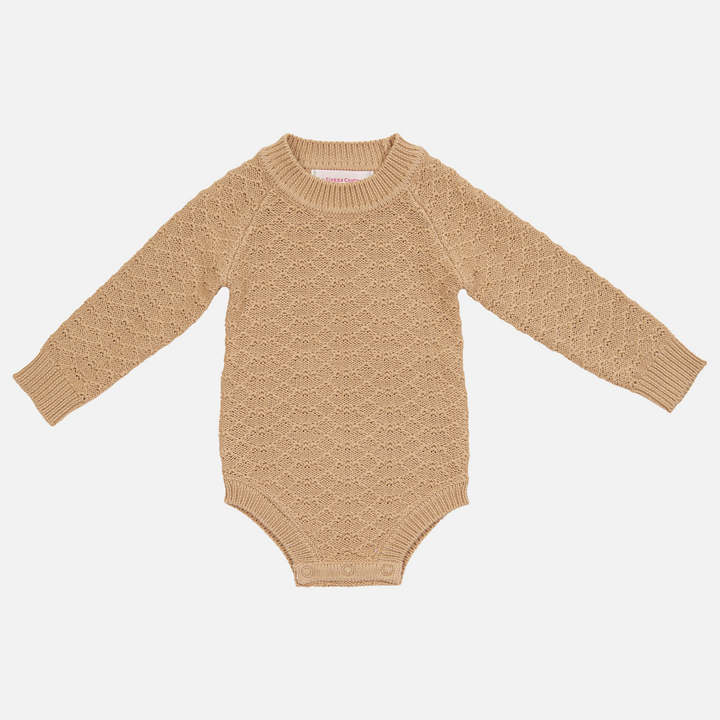 Montee Knitted Romper - Cinnamon