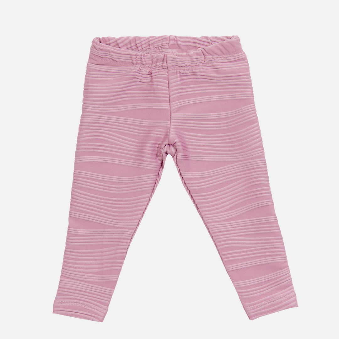 Baby girl lavender ribbed leggings